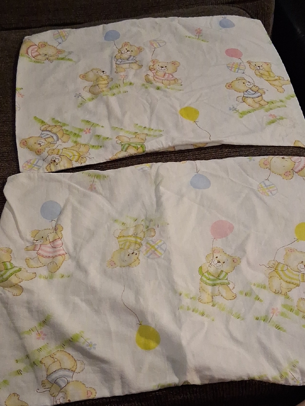 Pair Of Vintage Baby Pillow Shams/Cases